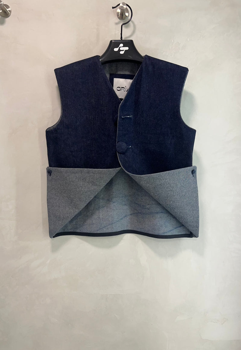 Enxebre Denim Vest x Vistete de Sueños