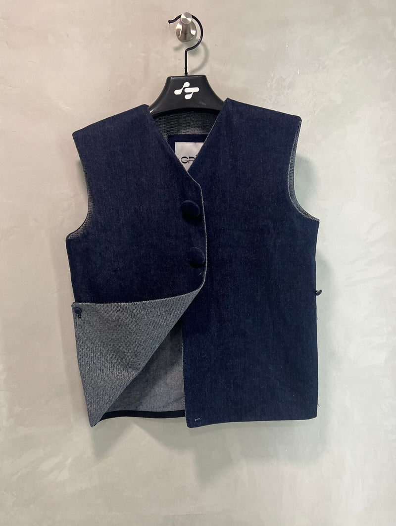 Enxebre Denim Vest x Vistete de Sueños